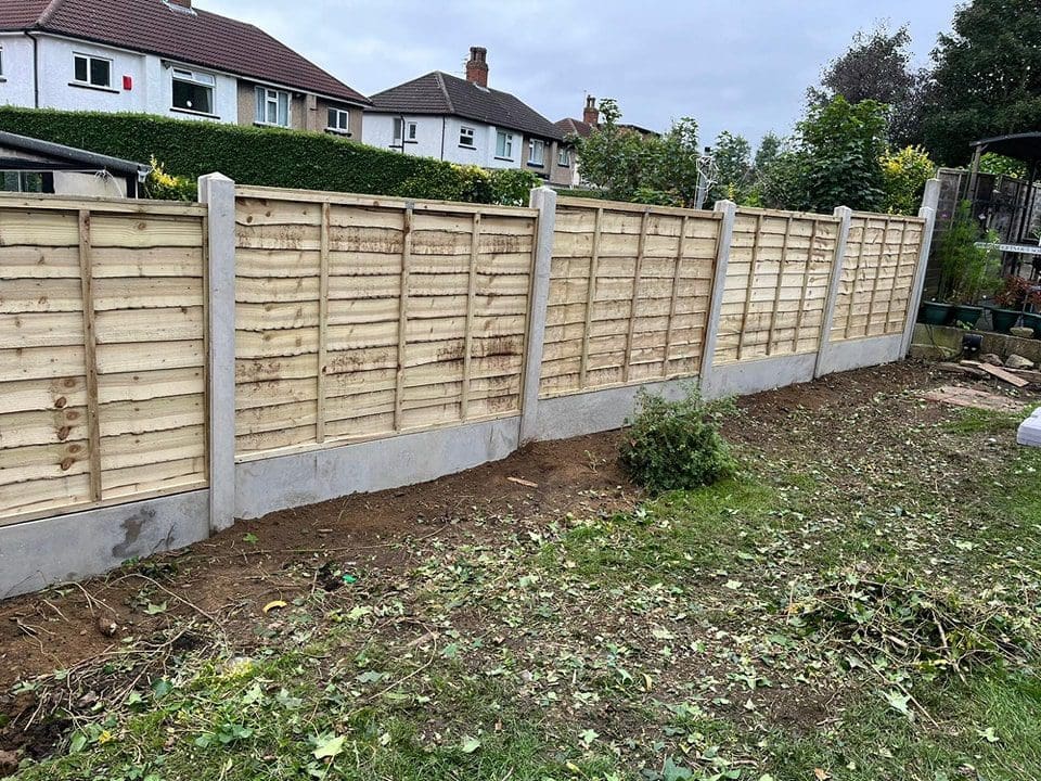 6x4 overlap panel and gravel board