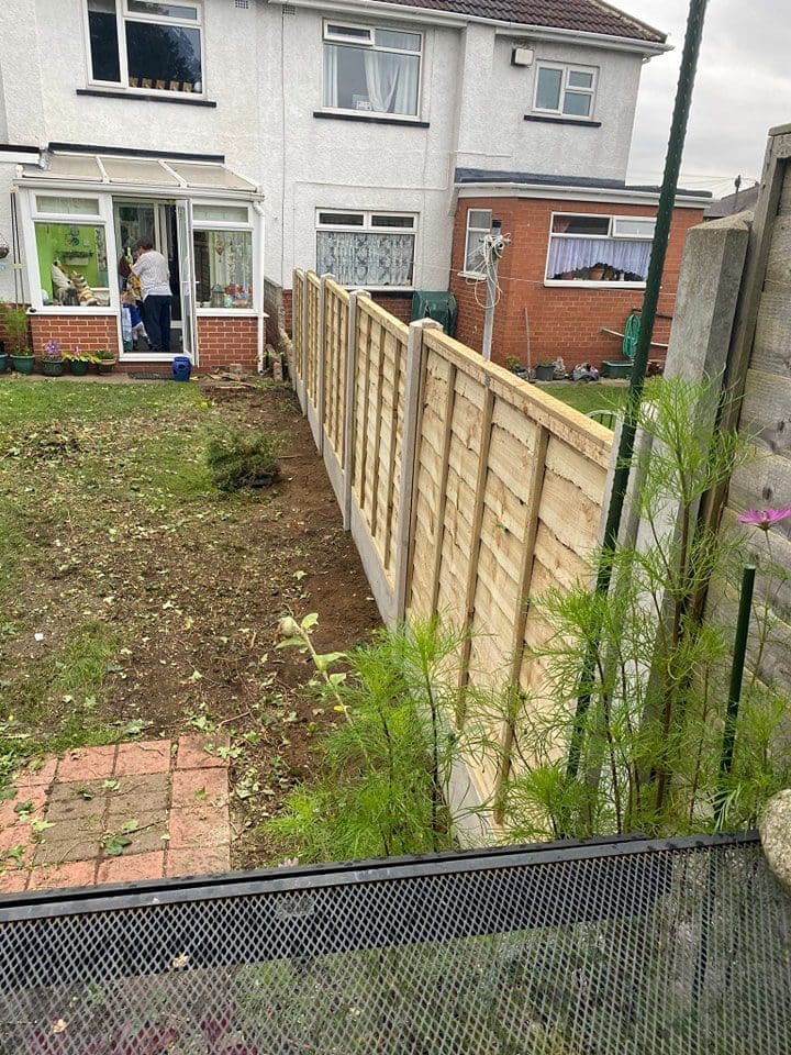 6x4 overlap panel and gravel board