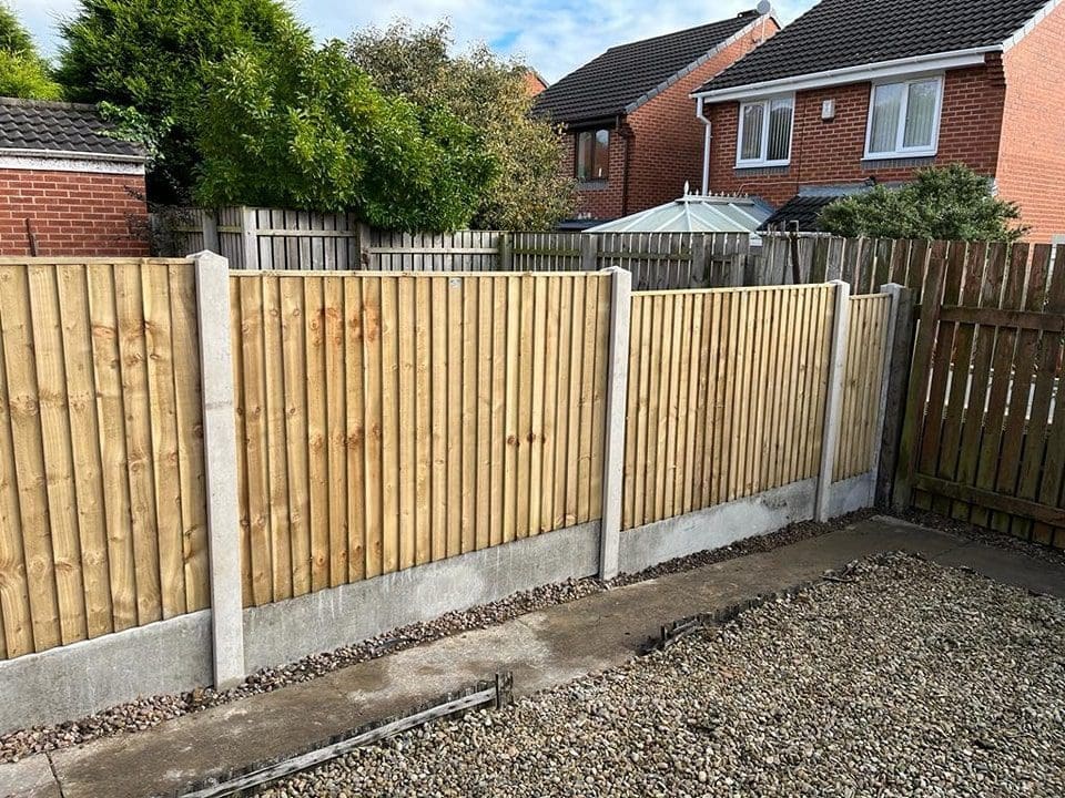 Featheredge panels replaced